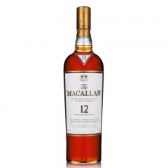 麦卡伦12年蓝钻Macallan单一麦芽苏格兰威士忌700ml进口洋酒