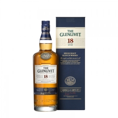 格兰威特18年700ml 醇萃 苏格兰单一麦芽威士忌进口洋酒
