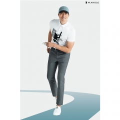 韩国W.ANGLE高尔夫运动休闲男士上衣户外锻炼修身透气