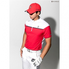 韩国W.ANGLE夏季高尔夫运动休闲男士上衣速干透气