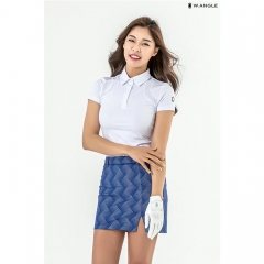韩国W.ANGLE春夏季高尔夫运动休闲女装修身速干