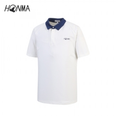 HONMA高尔夫男装短袖Polo衫2020夏季速干弹力短袖T恤Golf男装