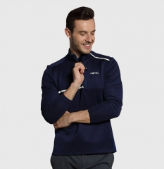 HONMA男装高尔夫服装男golf男长袖打底衫golf球运动简约立领T恤潮