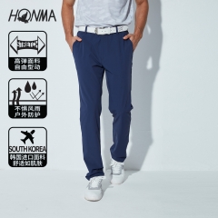 HONMA男装2020春夏男子高尔夫长裤防泼水透气弹力运动男裤Golf长裤高尔夫服装