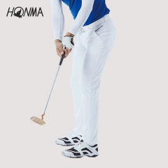 HONMA 高尔夫服装夏季运动面料长裤 高尔夫衣服男GOLF时尚纯色休闲裤