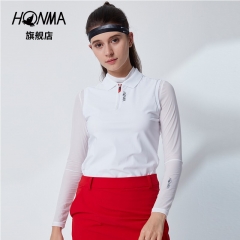 HONMA高尔夫服装女式Polo衫2020夏季运动短袖T恤女Golf女装