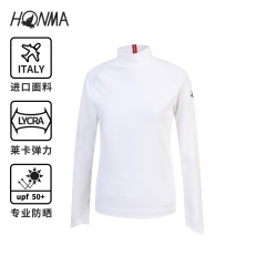 HONMA2020新款高尔夫女装打底衫意大利进口面料抗紫外线莱卡弹力
