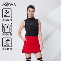 HONMA2020新款高尔夫女装无袖T恤意大利进口面料吸湿透气防紫外线