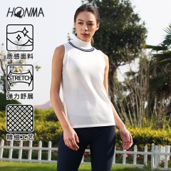 HONMA女装高尔夫服装女春季女式无袖T恤golf球运动休闲T恤