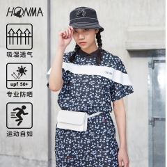 HONMA2020新款高尔夫女装连衣裙意大利面料抗紫外线运动吸湿透气
