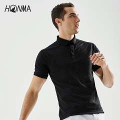 HONMA2020新款高尔夫男装短袖POLO衫T恤运动自如柔软亲肤质感面料