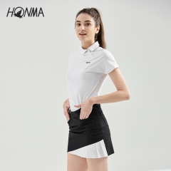 HONMA2020新款高尔夫女装短袖POLO衫T恤环保面料修身显瘦清爽防透