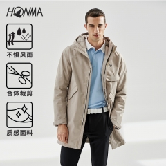 HONMA2020秋冬新款男士夹克连帽立领设计活动自如多口袋设计