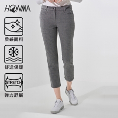 HONMA2020新款高尔夫女装运动长裤直筒修身舒适保暖九分裤