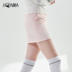 HONMA2020秋冬新款女式短裙腰部自然贴合运动短裙双层组织面料