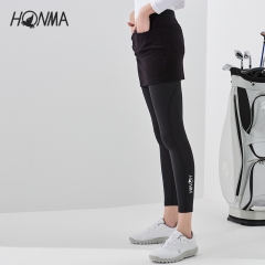 HONMA2020秋冬新款女式短裙高腰设计外短裙设计高弹面料