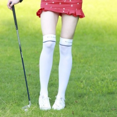 G-LIFE高尔夫女装过膝长袜吸汗速干高弹力女士球袜四季可穿长袜子